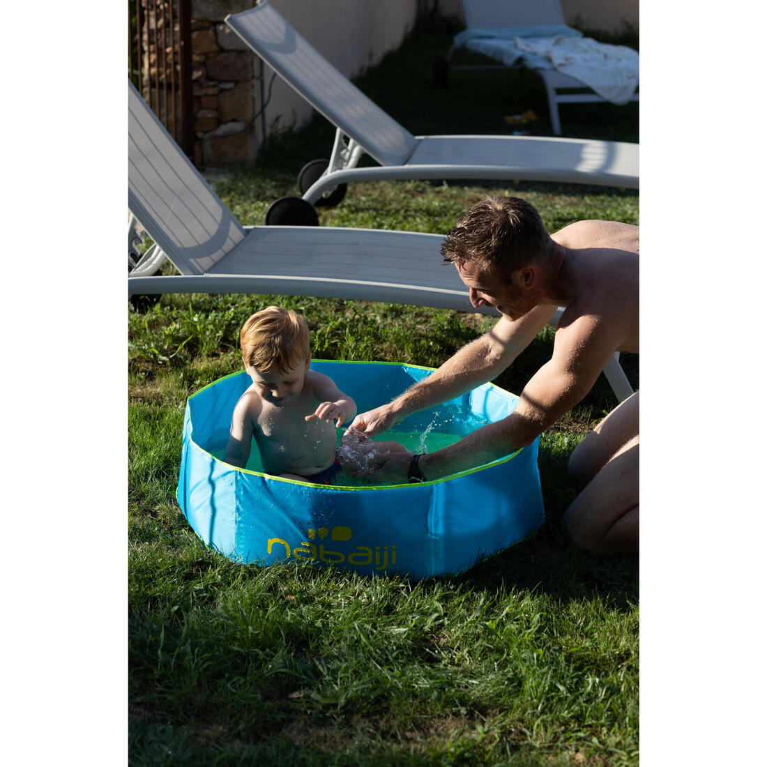 Piscinette enfant tidipool bleue avec sac de transport étanche 88,5 cm diamètre