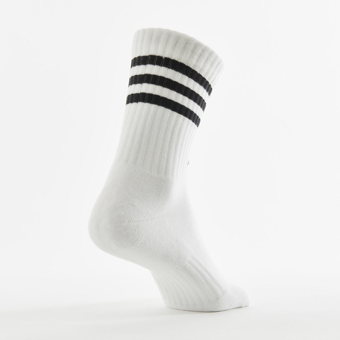 CHAUSSETTES DE SPORT HAUTES ADIDAS STRIPES NOIR BLANC LOT DE 4