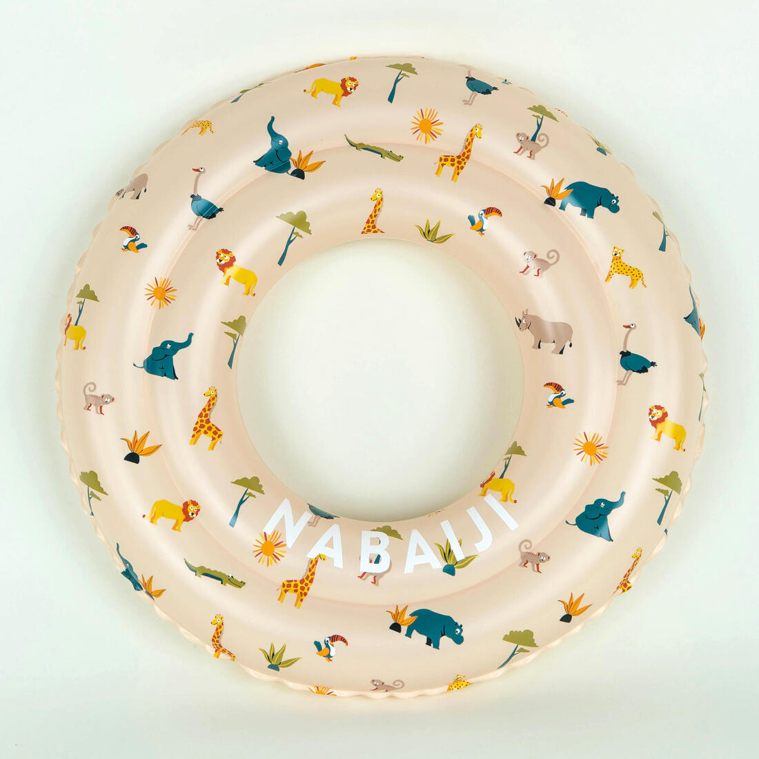 Bouée piscine gonflable 51 cm vert imprimé "PANDAS" pour enfant 3-6 ans