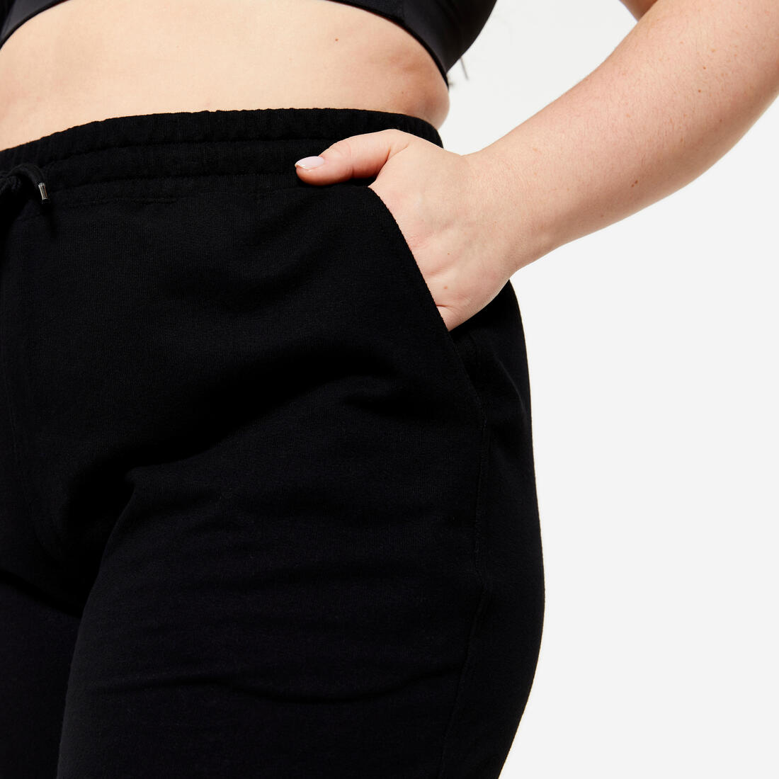 Pantalon de jogging droit en coton femme
