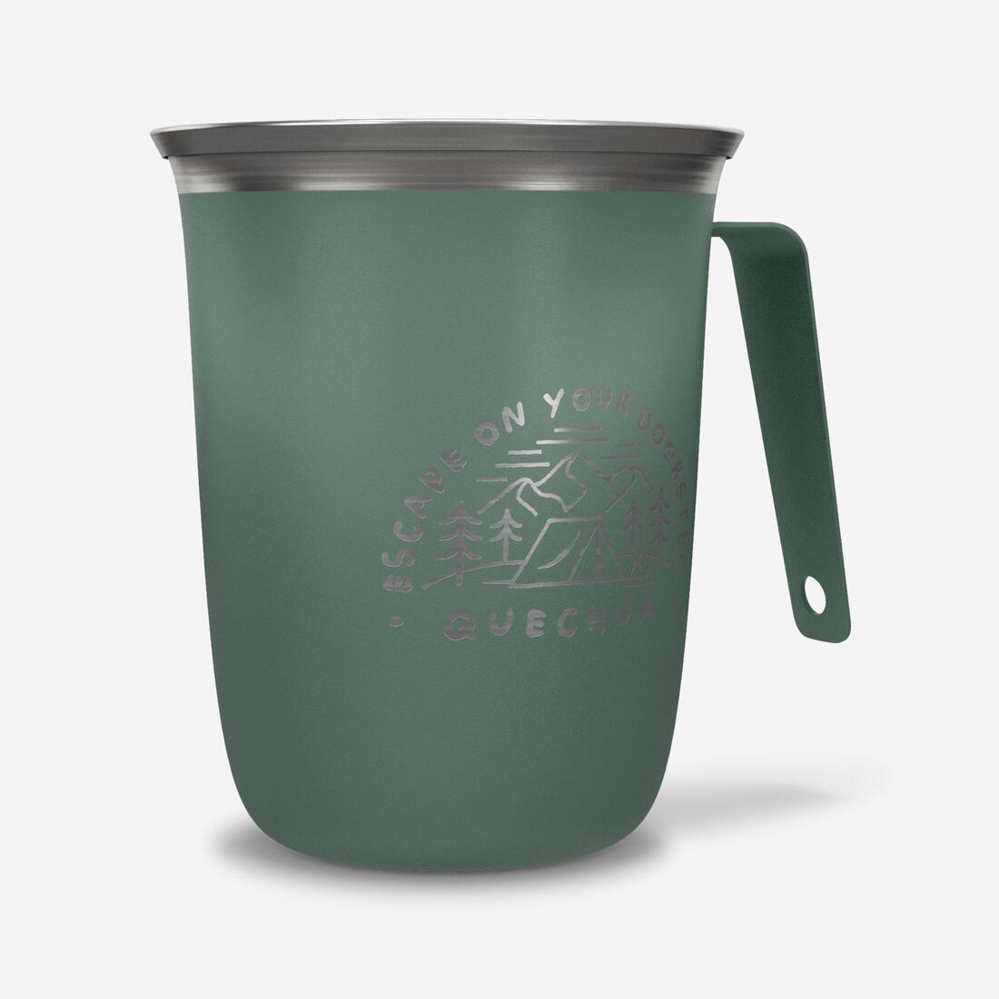 Tasse de camping 0,5L en acier inoxydable