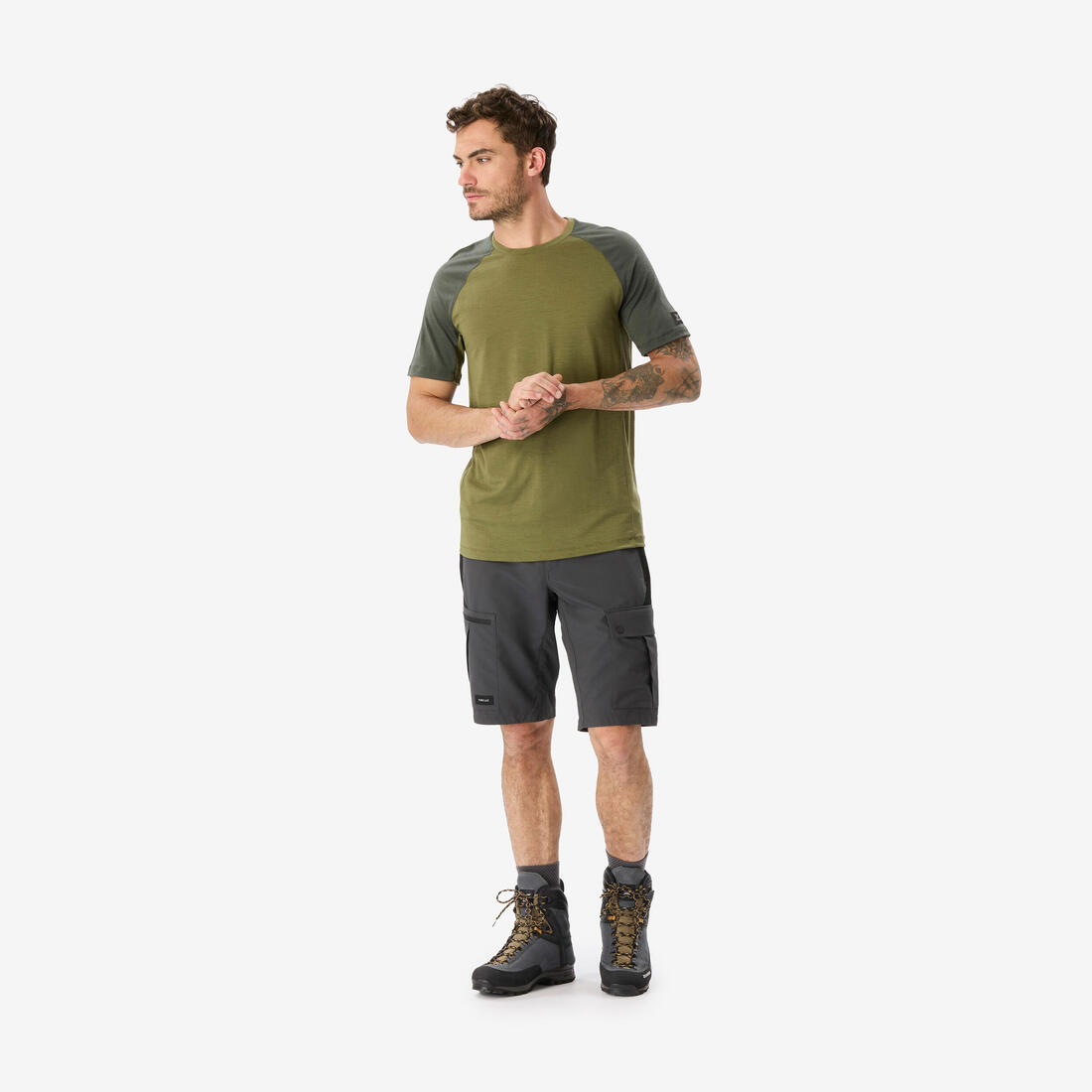T-shirt manches courtes en laine mérinos homme, Merino Resist