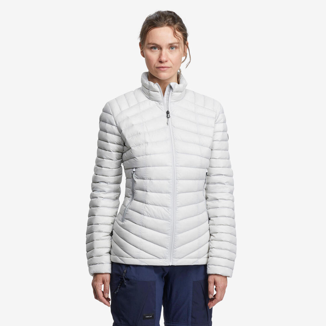 Doudoune en duvet de trek montagne - mt100 -5 °c - femme