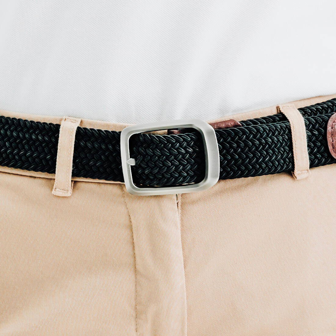 Ceinture golf tressée élastique & extensible