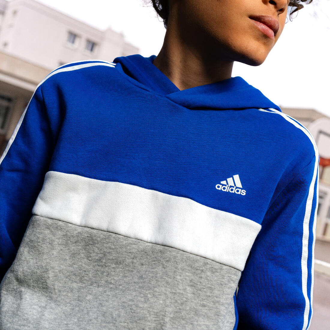 SWEAT à capuche adidas enfant Bleu