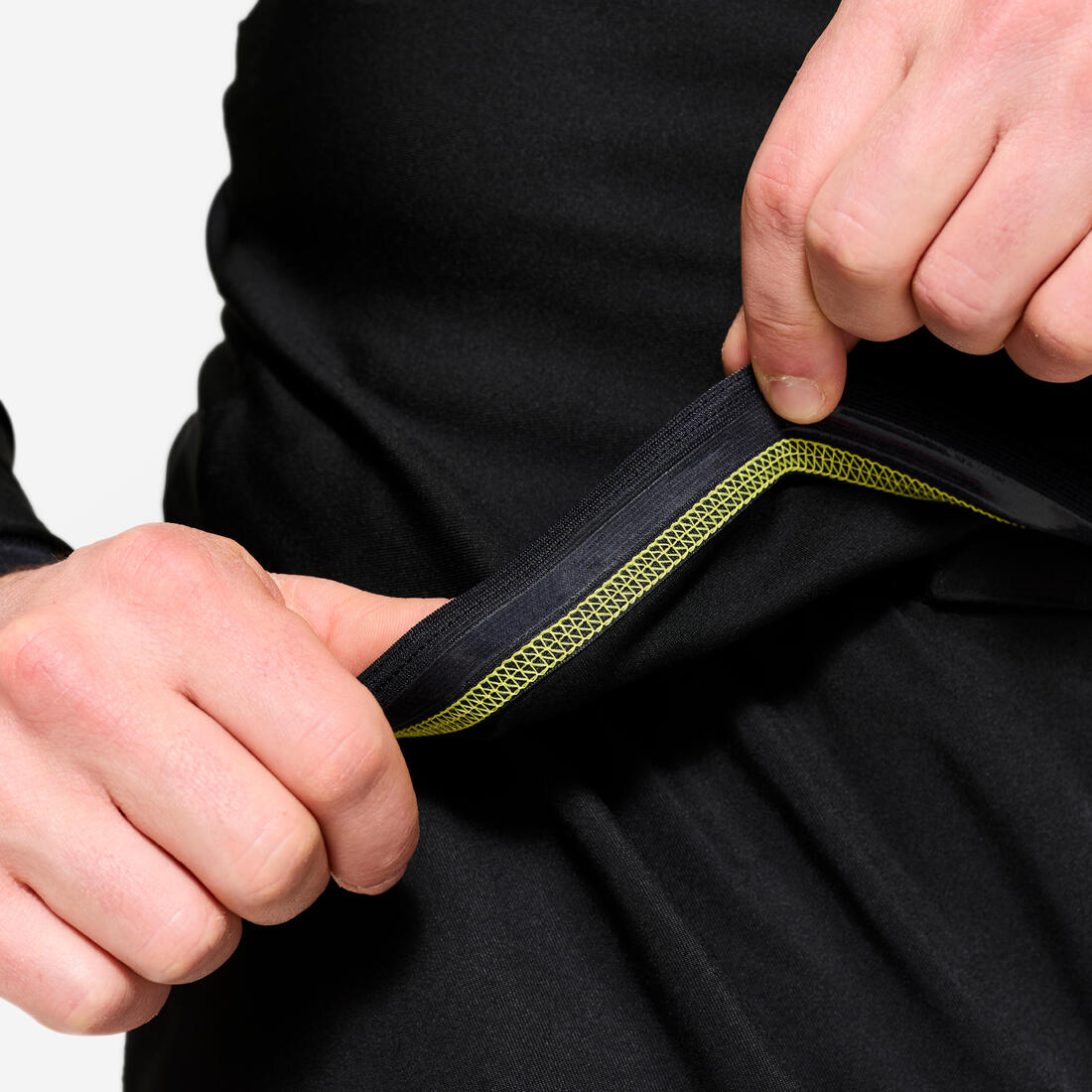 Rashguard de MMA et grappling homme, noir fumé et jaune