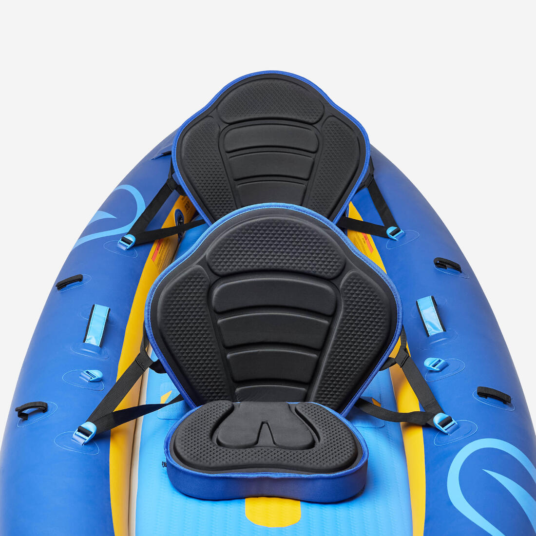 Canoë kayak gonflable de randonnée 1-2 places, Tribord 100 Confort
