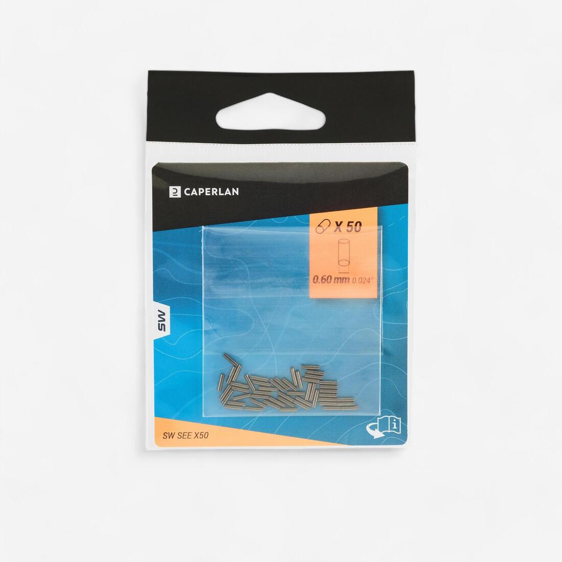 Sleeves 0.6mm x50 pêche en surfcasting
