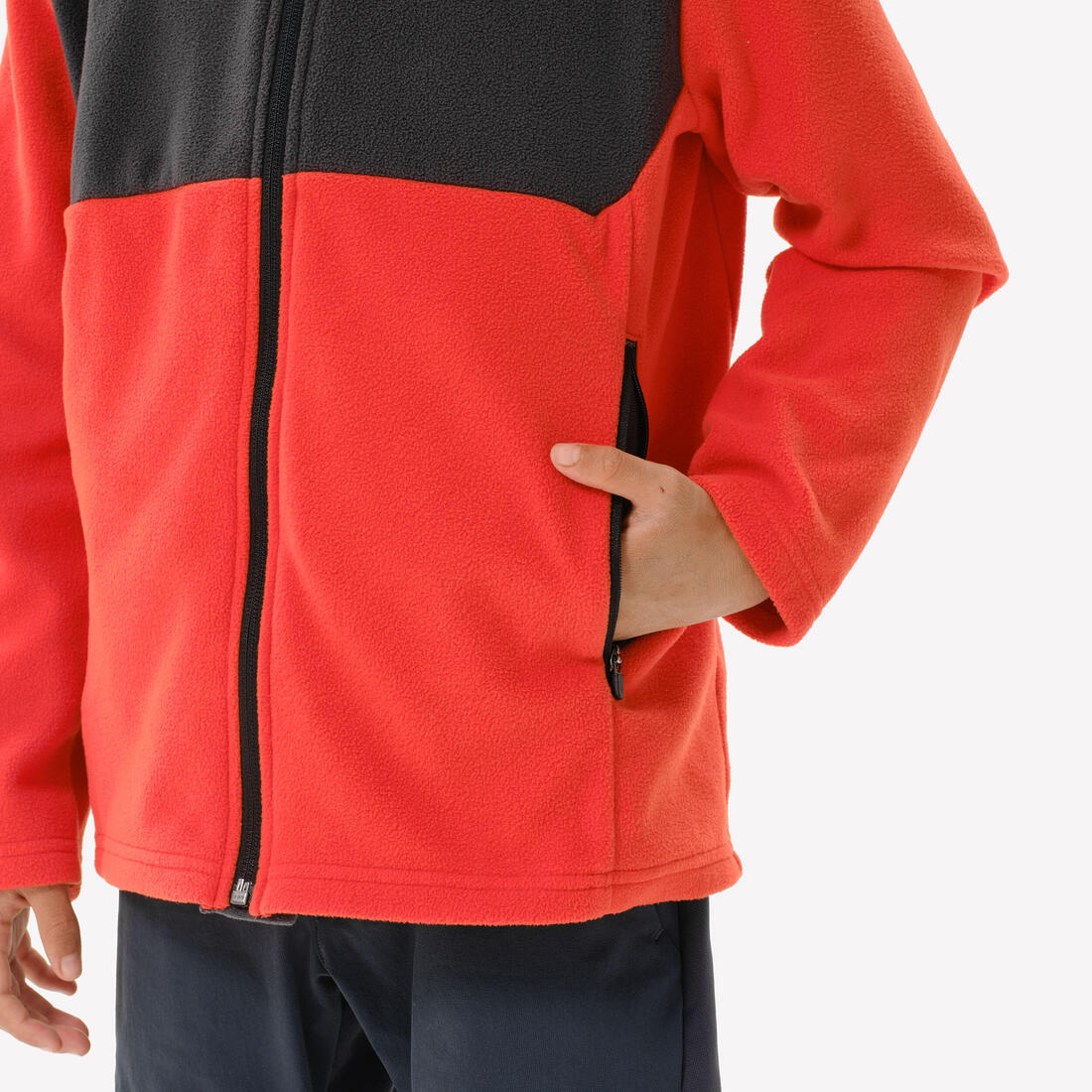 Veste polaire de randonnée enfant 7-15 ans, MH500 zip