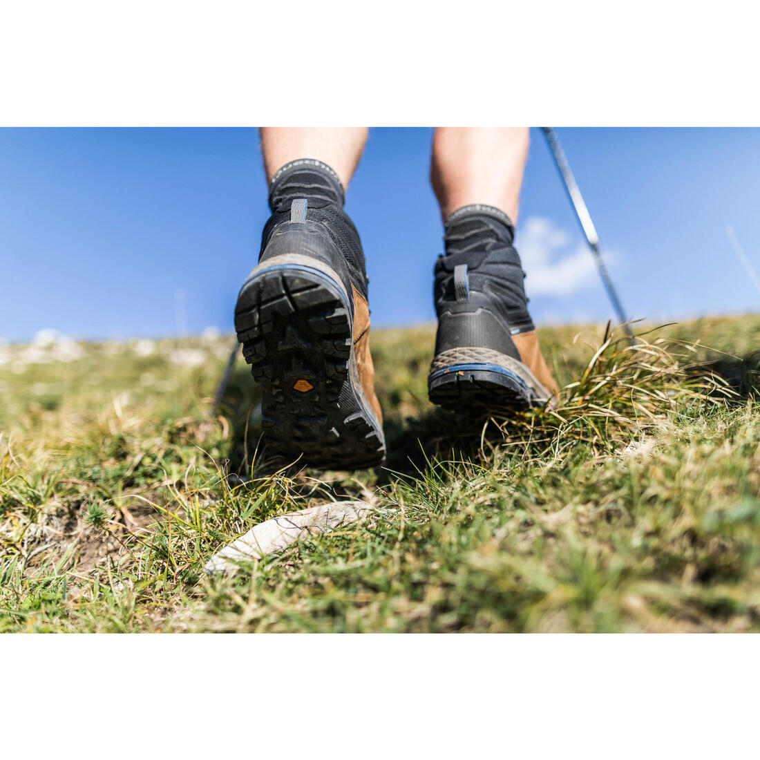 Chaussures trekking cuir imperméables - mt00 hyb- homme haute