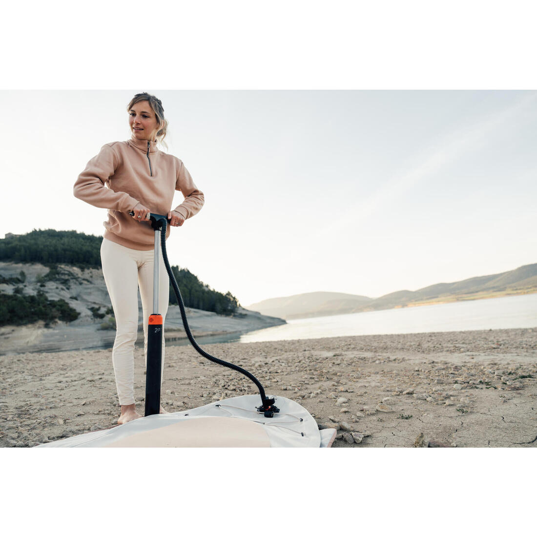 Pompe facile Stand up paddle et kayak double action haute pression 0-20PSI