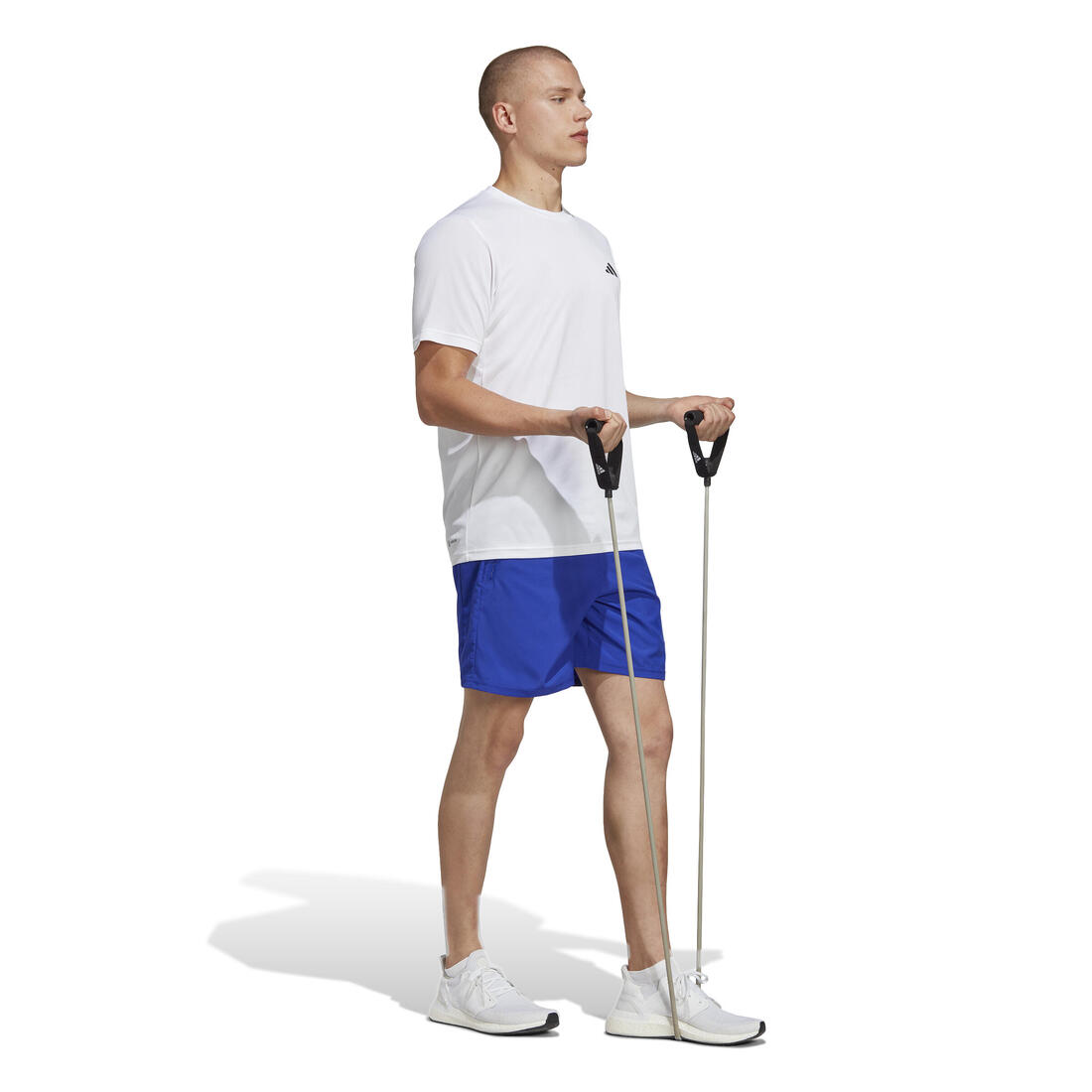 T-SHIRT DE FITNESS CARDIO ADIDAS HOMME BLANC