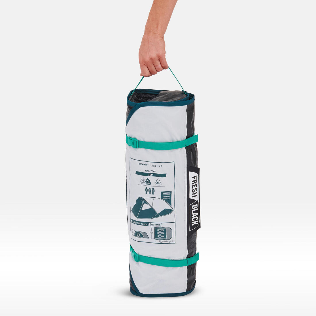 Tente de camping 3 places, MH100 XL Fresh & Black