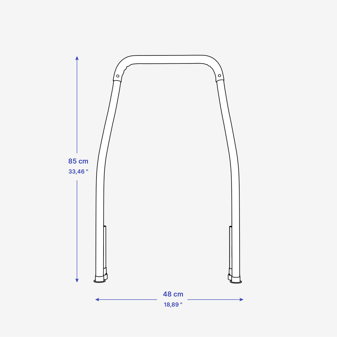 Barre de maintien pour mini trampoline enfant