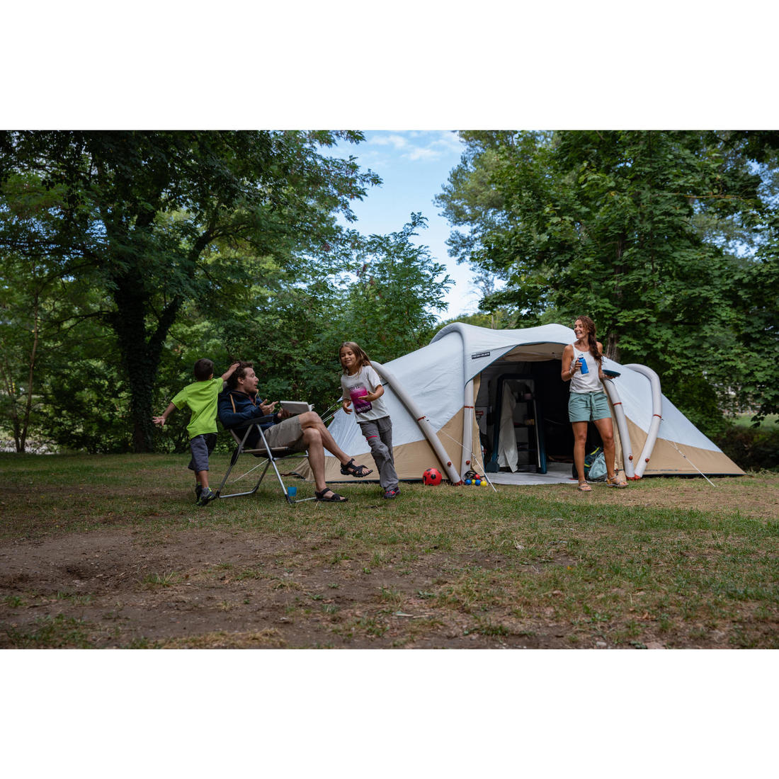 Tente gonflable de camping - Air Seconds 4.2 F&B - 4 Places - 2 Chambres