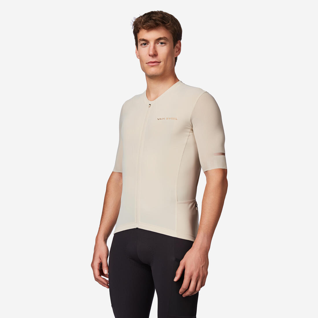 Maillot manches courtes de vélo route longue distance unisexe, EDR ULTRA