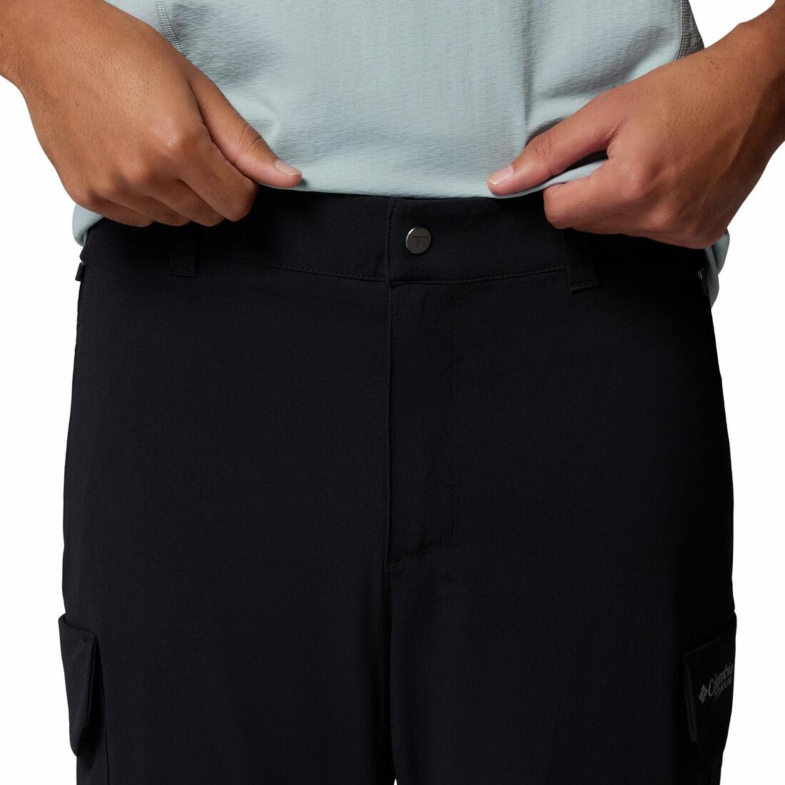 Pantalon de randonnée - Columbia SILVER RIDGE ELITE CONVERTIBLE NOIR - Homme