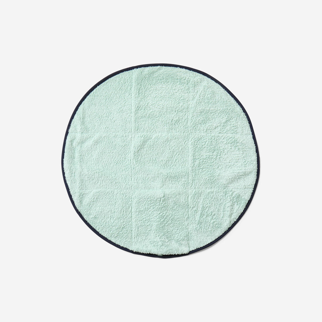 Serviette  pieds bi face en microfibre douce vert clair diamètre 60 cm