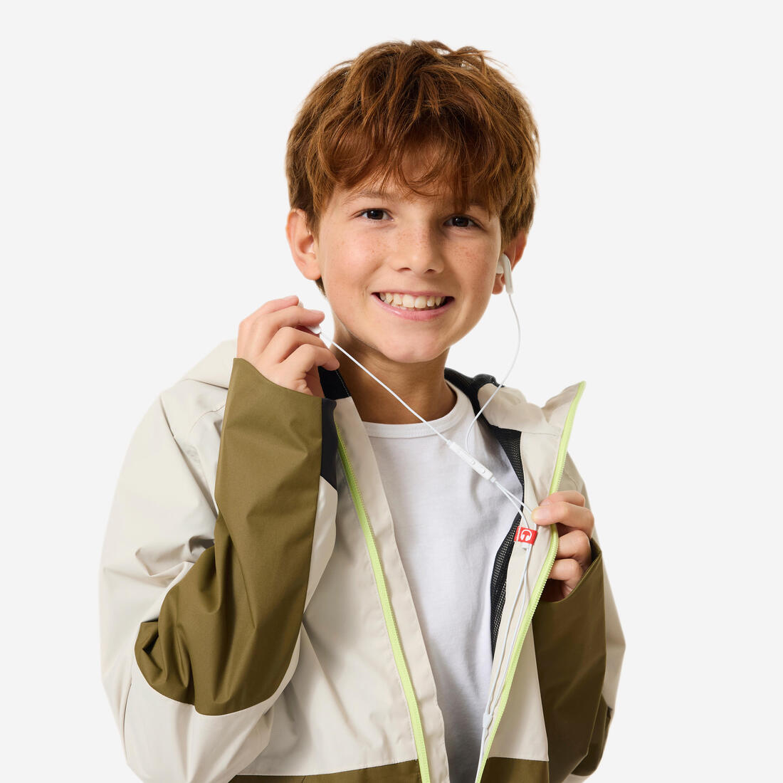 Veste de randonnée imperméable 7-15 ans enfant, MH500 twin