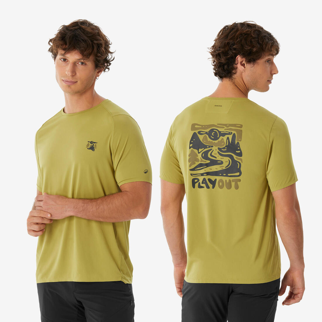 T-shirt de randonnée manches courtes - MH500 - homme