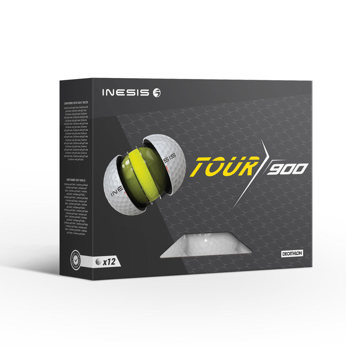 Balles golf x12 - INESIS Tour 900