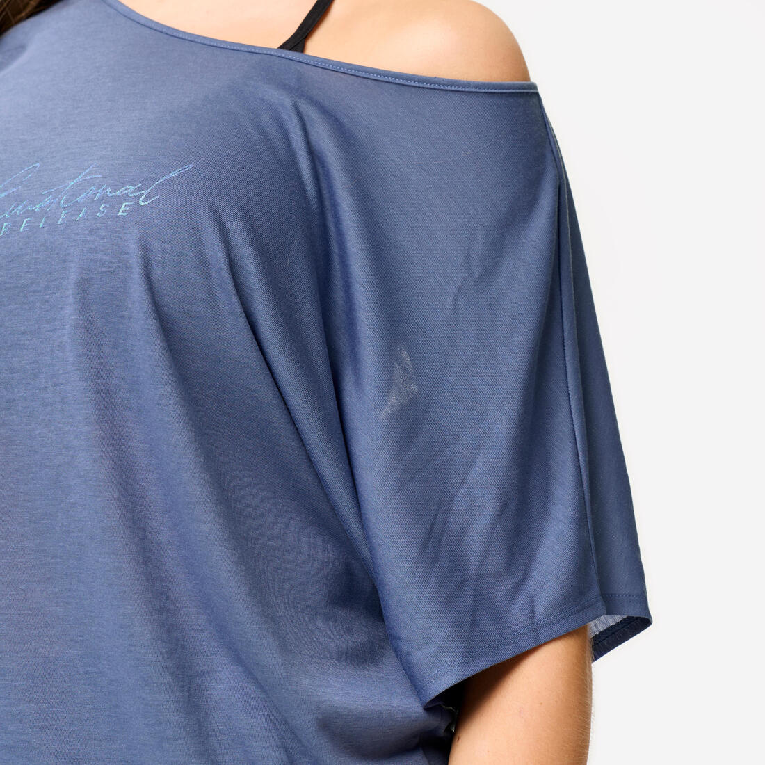T-shirt danse moderne, manches courtes fluides femme