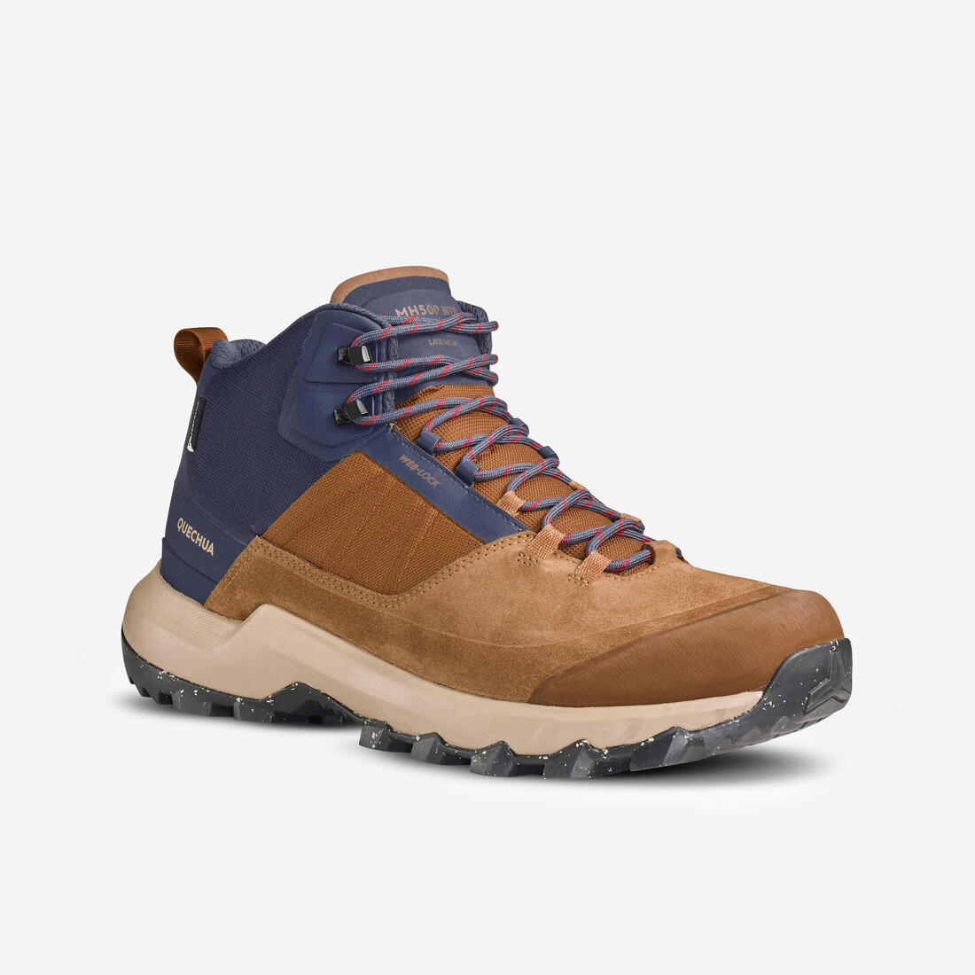 Chaussures imperméables de randonnée montagne - MH500 MID - homme – marron café