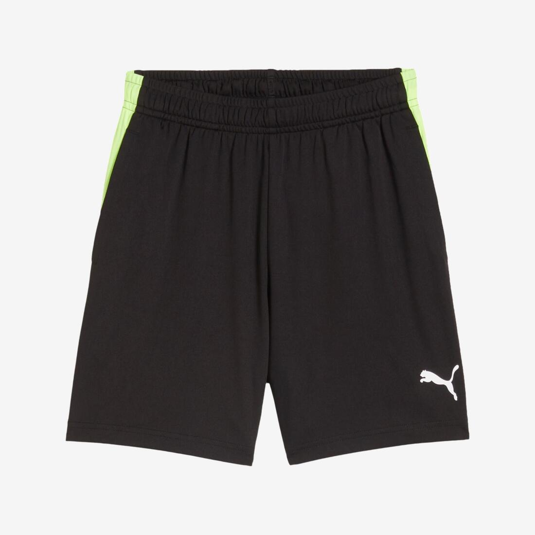 Short de football Puma IndividualLIGA Enfant Noir/Jaune