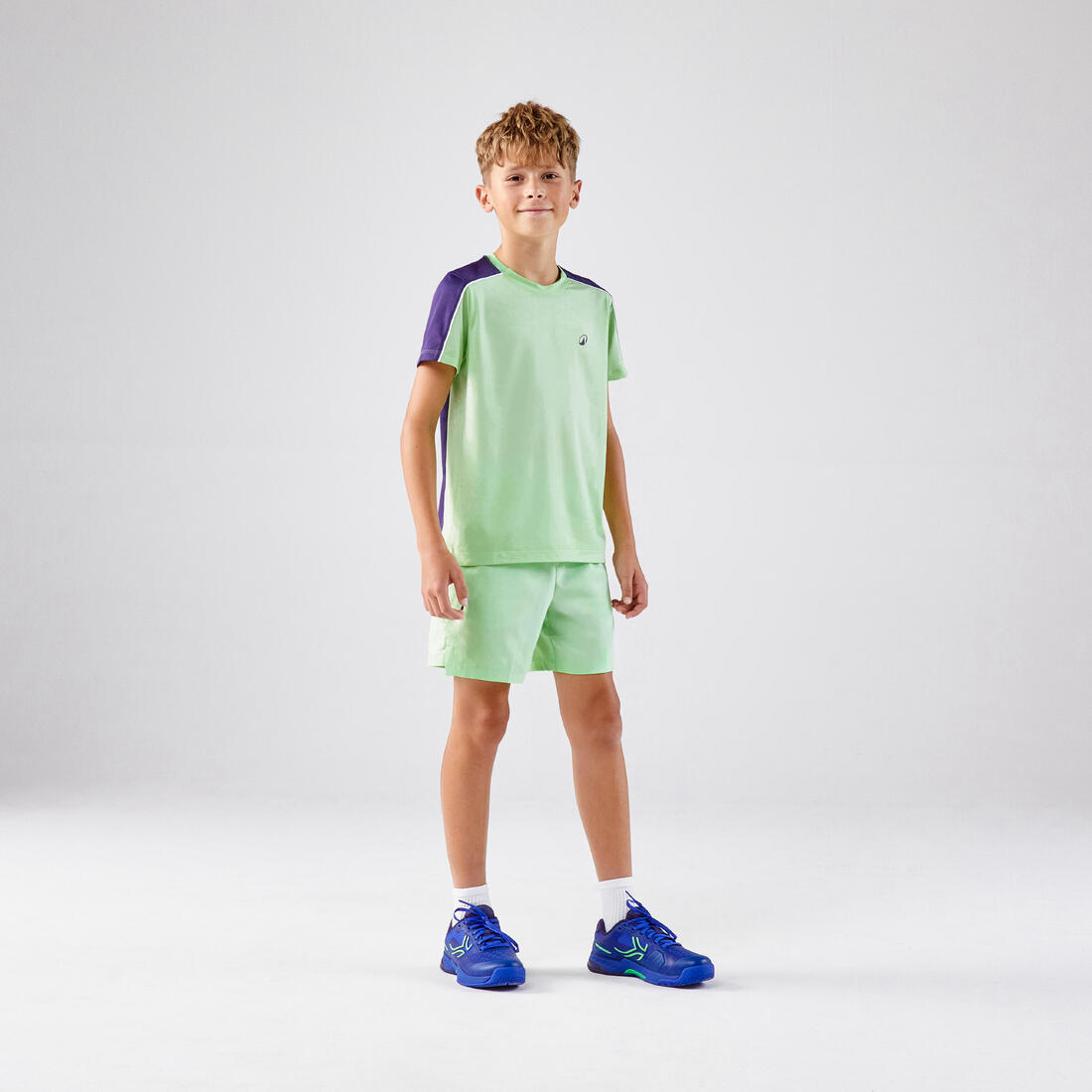 T-shirt de tennis Junior col rond - TTS DRY JR