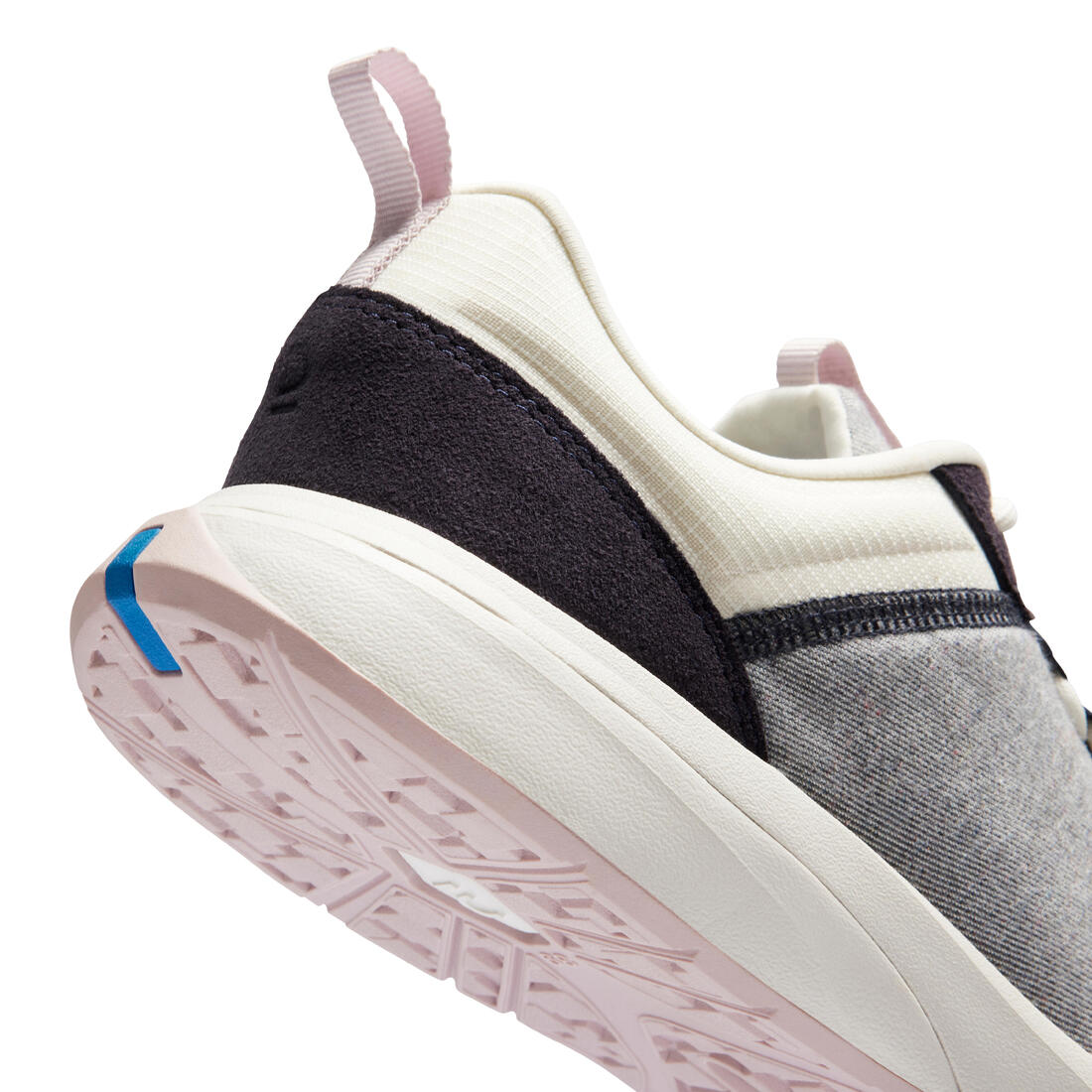 Chaussures marche urbaine femme, walk active bleu blanc