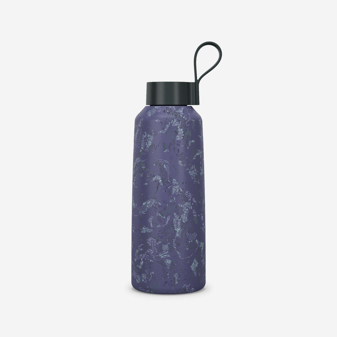 Gourde inox 1L avec bouchon à vis, composée à 75% d'acier recyclé