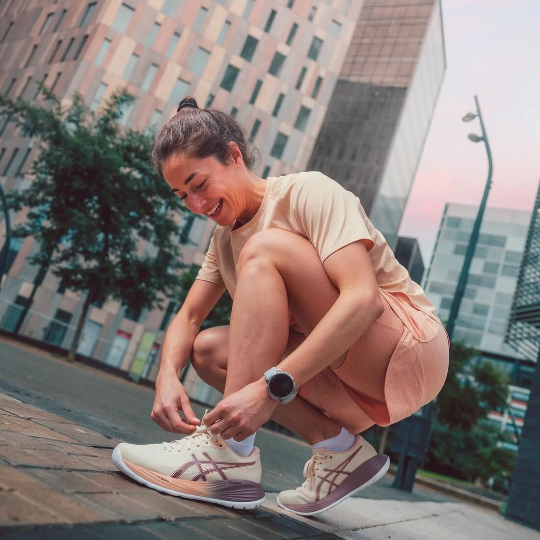 Chaussure de running femme, Asics Gel Stratus 5 turquoise et