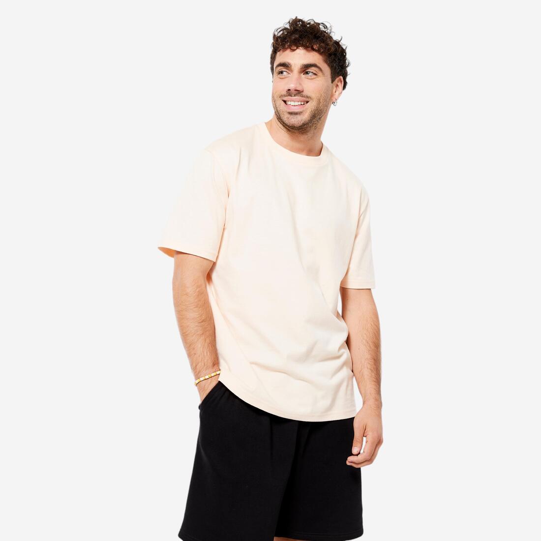 T-shirt fitness homme col rond manches courtes