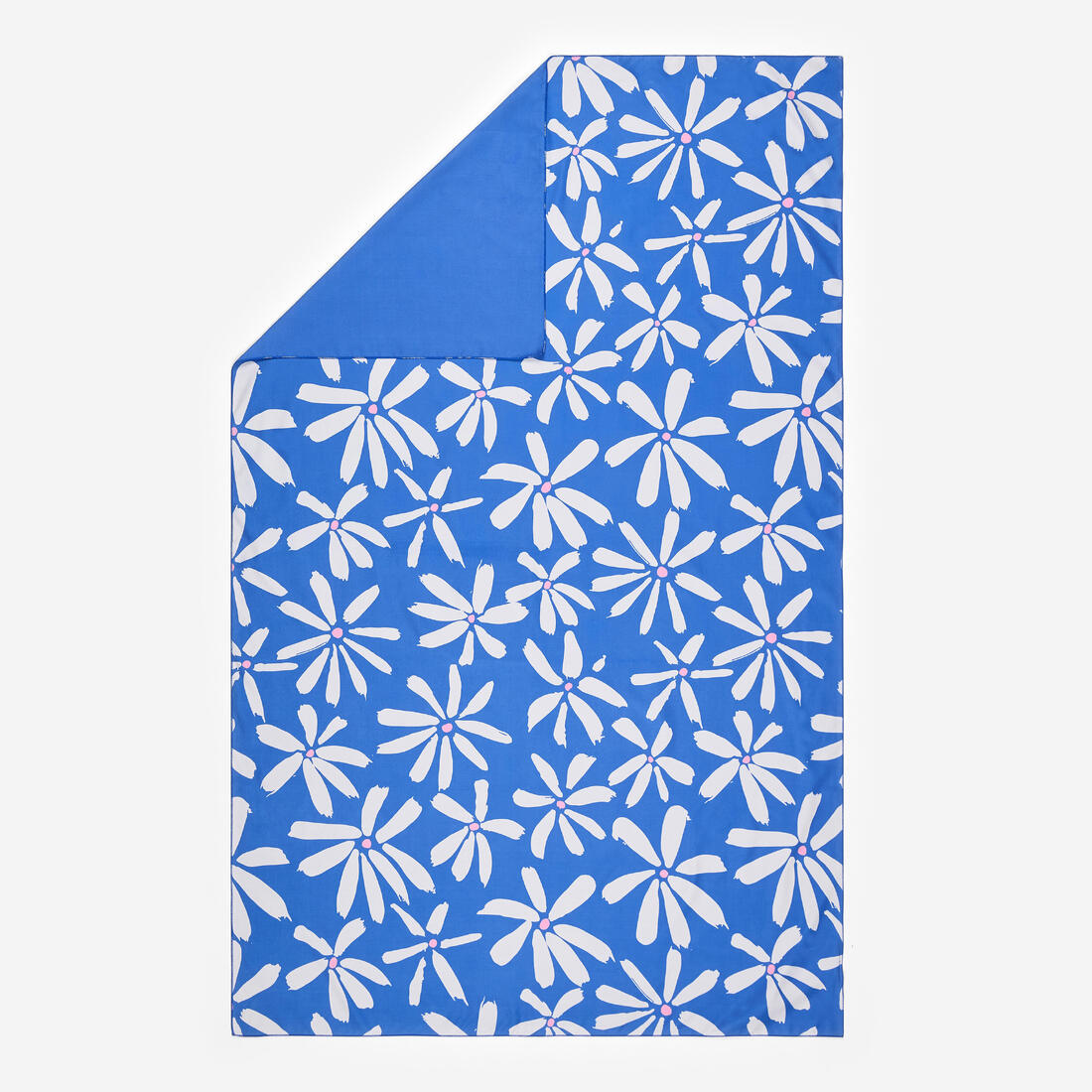 Serviette de bain microfibre compacte XL 110 x 175 cm, imprimé feuillage