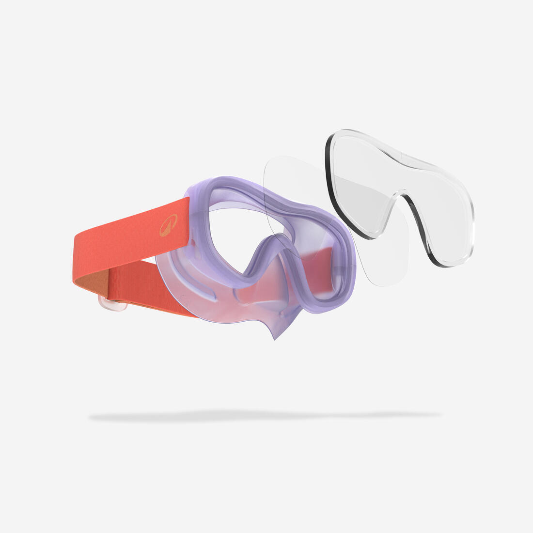 Kit plongée masque anti-buée et tuba valve snorkeling, 100 enfant