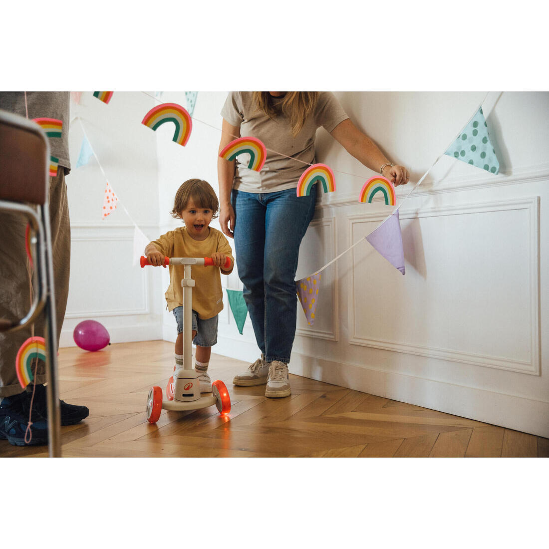 Trottinette enfant 3 roues, B500 lavender