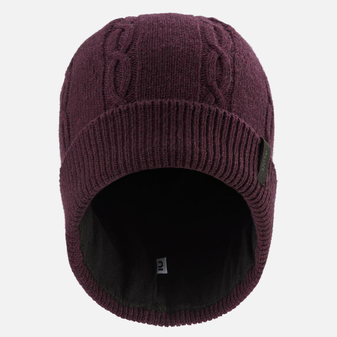 Bonnet en laine adulte, TORSADE 900 bordeaux