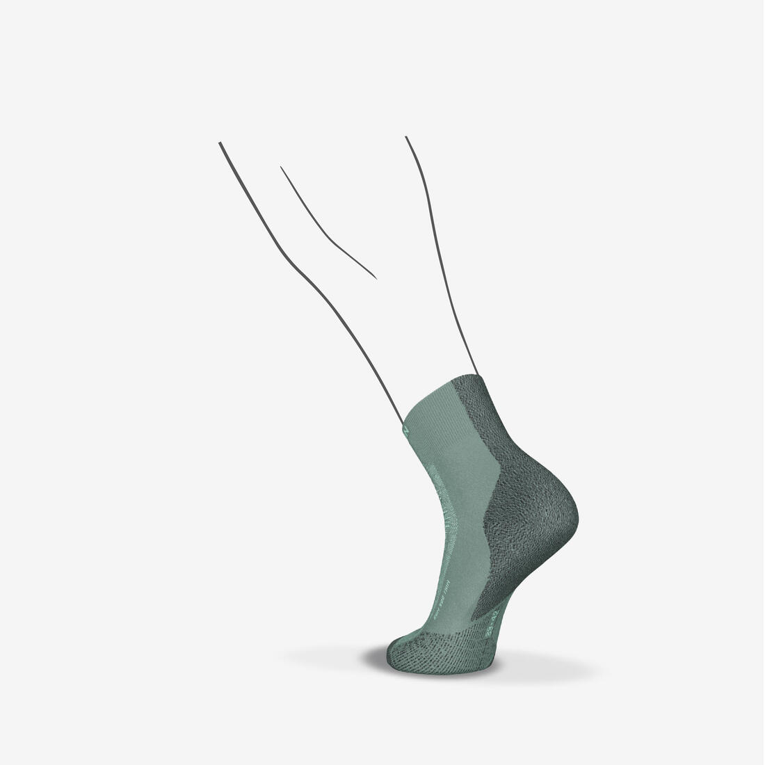 Chaussettes de running KIPRUN run900 fines mid jaunes