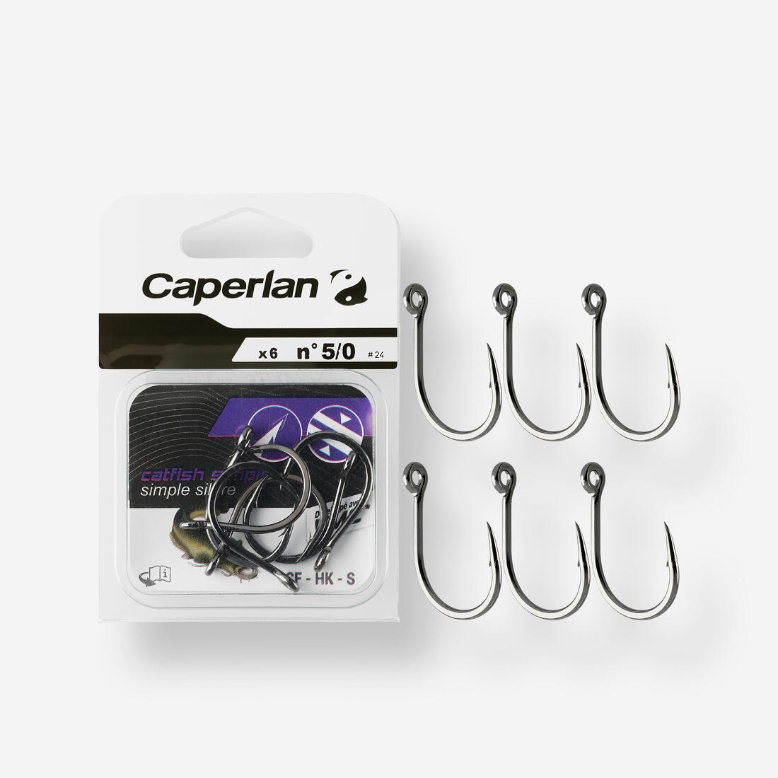 HAMEÇON SIMPLE PÊCHE DU SILURE CF HK S 7/0