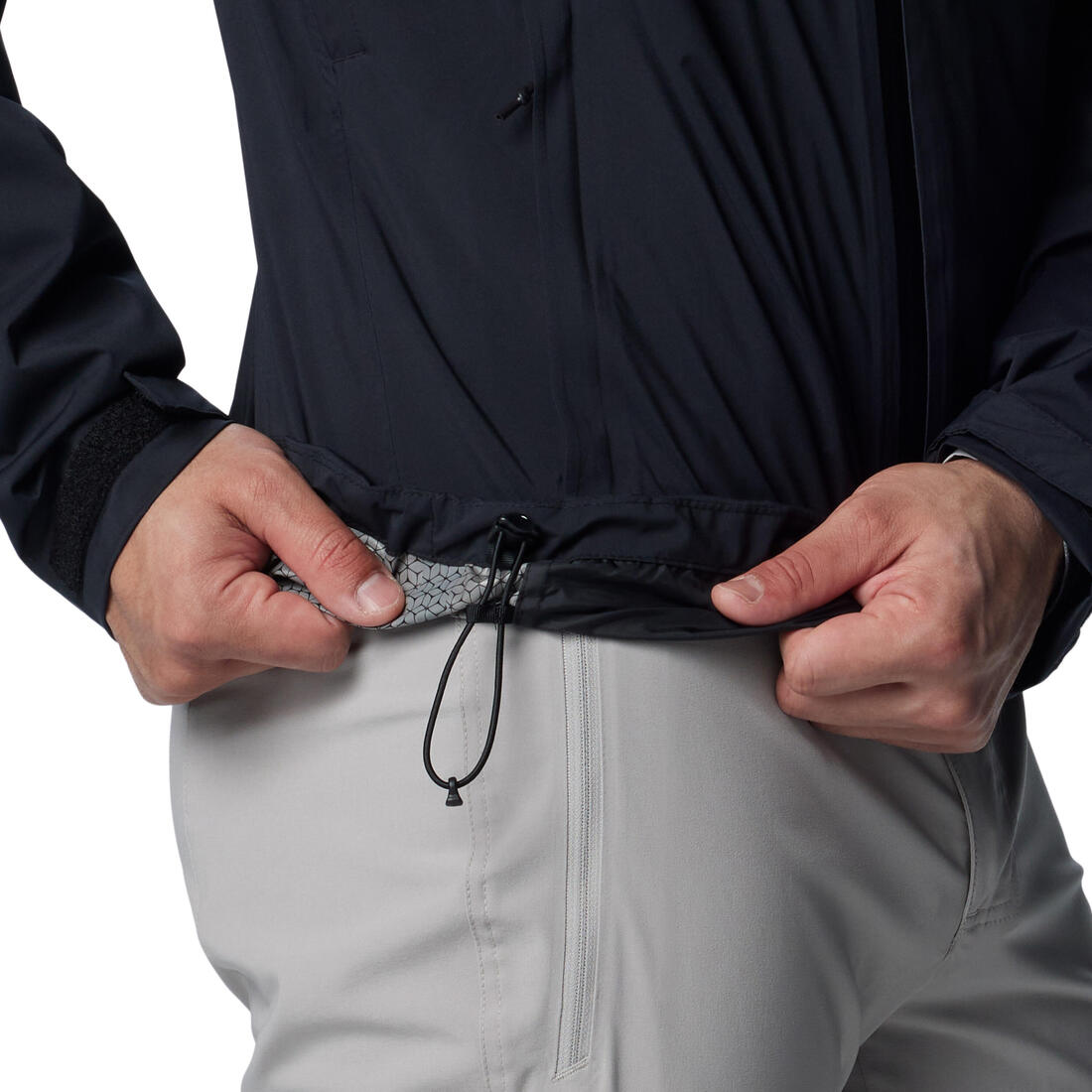 Veste imperméable de randonnée homme, Columbia Razorback noire