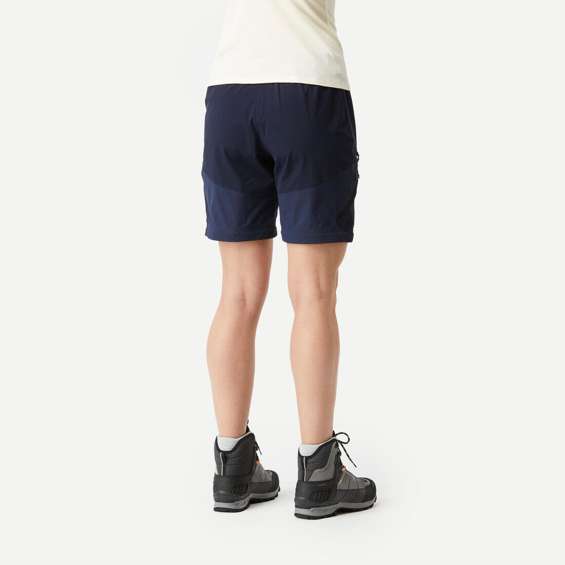 Pantalon modulable 2 en 1 de trek montagne - mt500 - femme