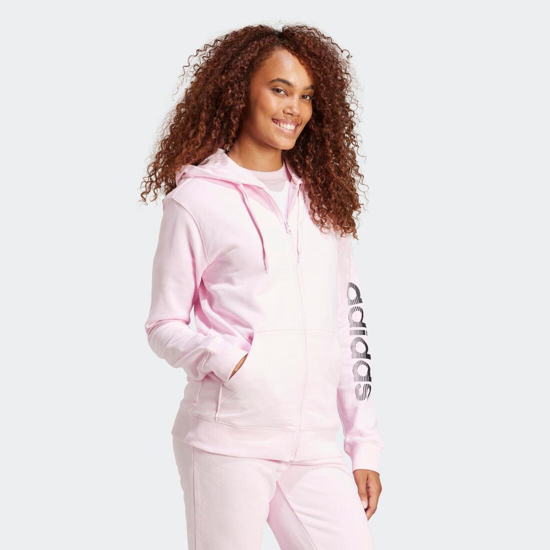 Sweat zippé imprimé Adidas femme