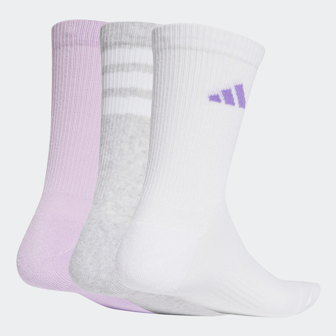 CHAUSSETTES ADIDAS GRISES, ROSES, BLANCHES