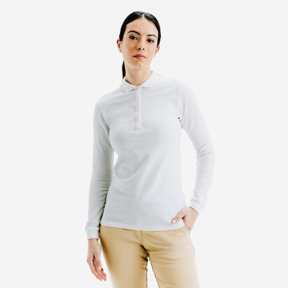 Polo golf manches longues Femme - MW500