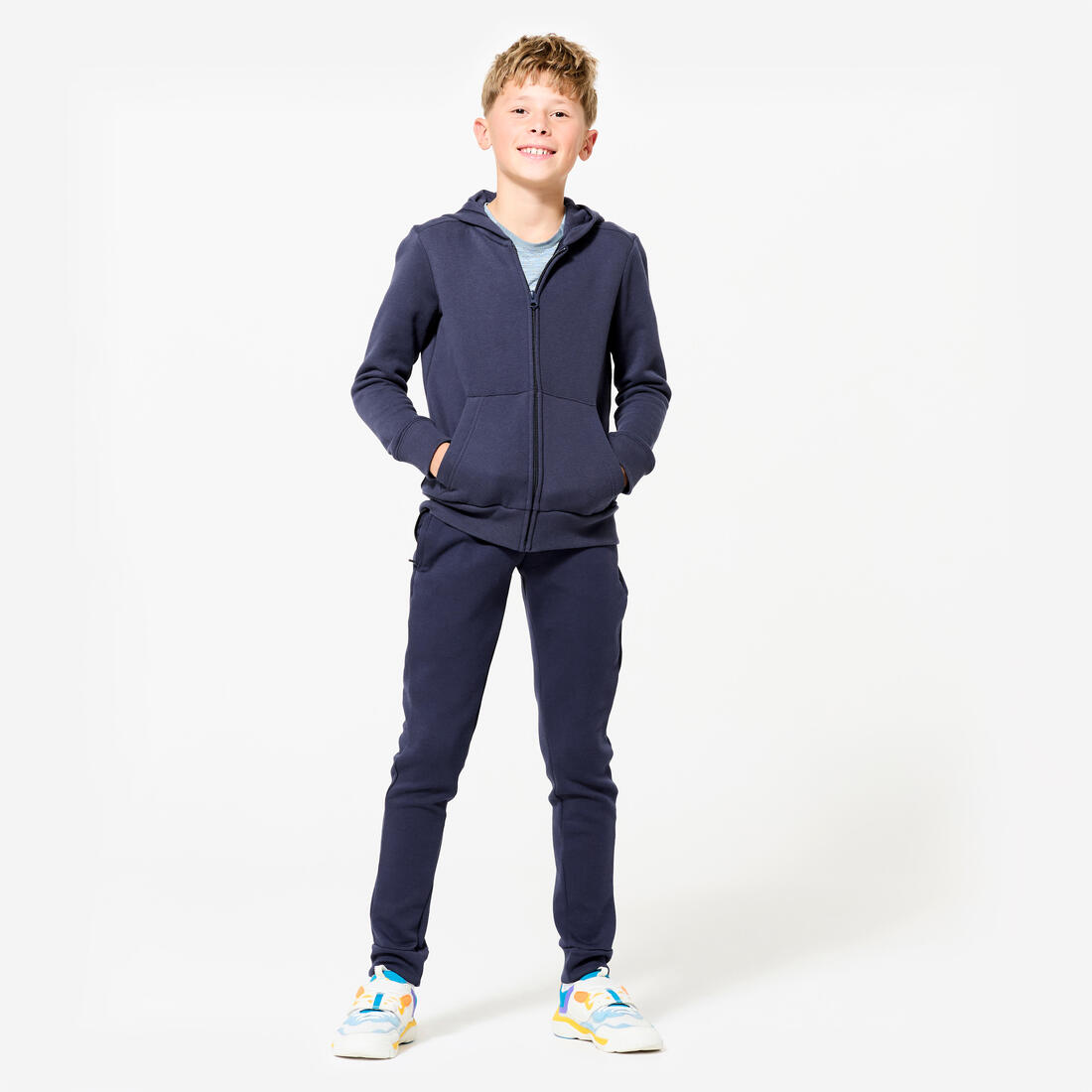 Pantalon de jogging mixte, enfant coton respirant