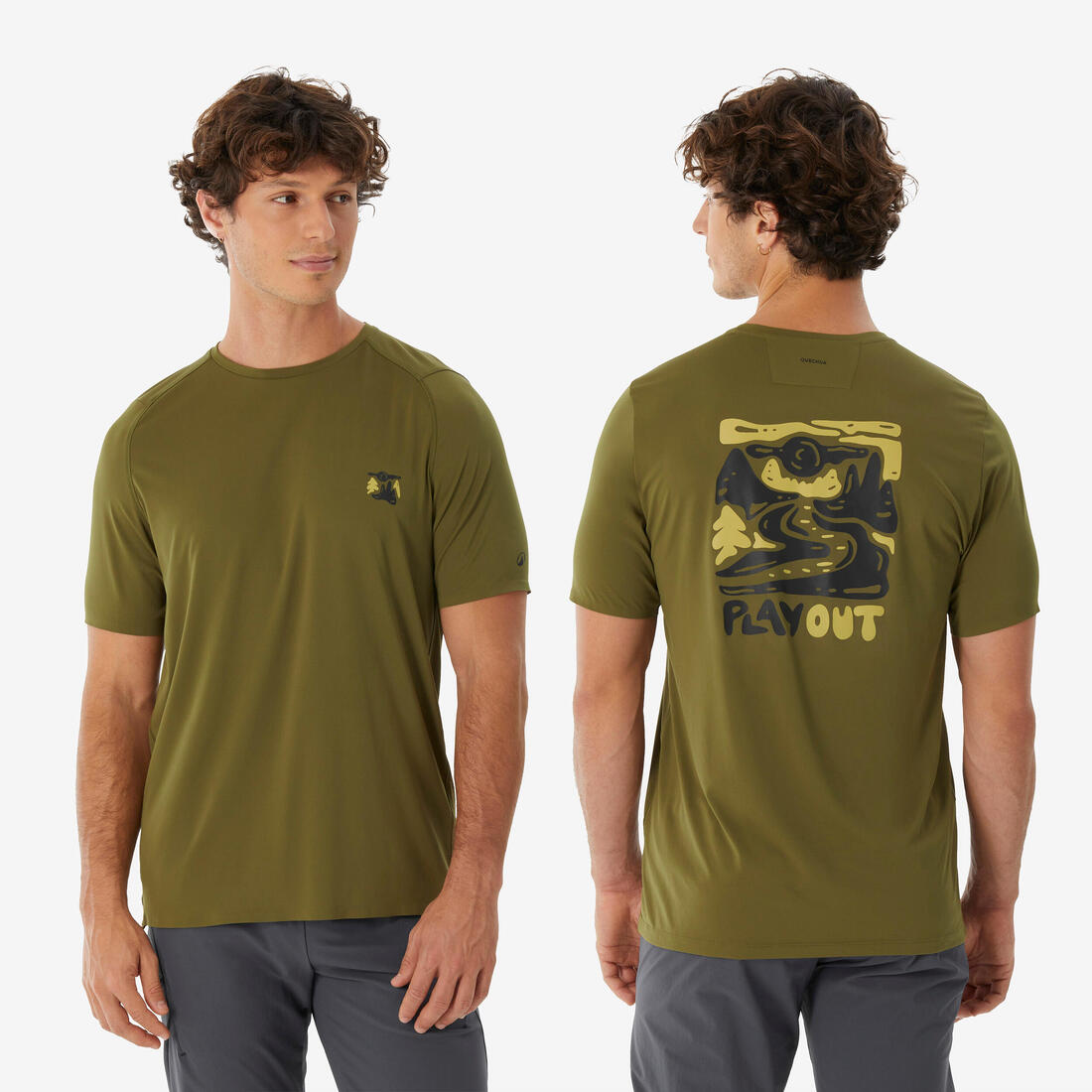 T-shirt de randonnée manches courtes - MH500 - homme