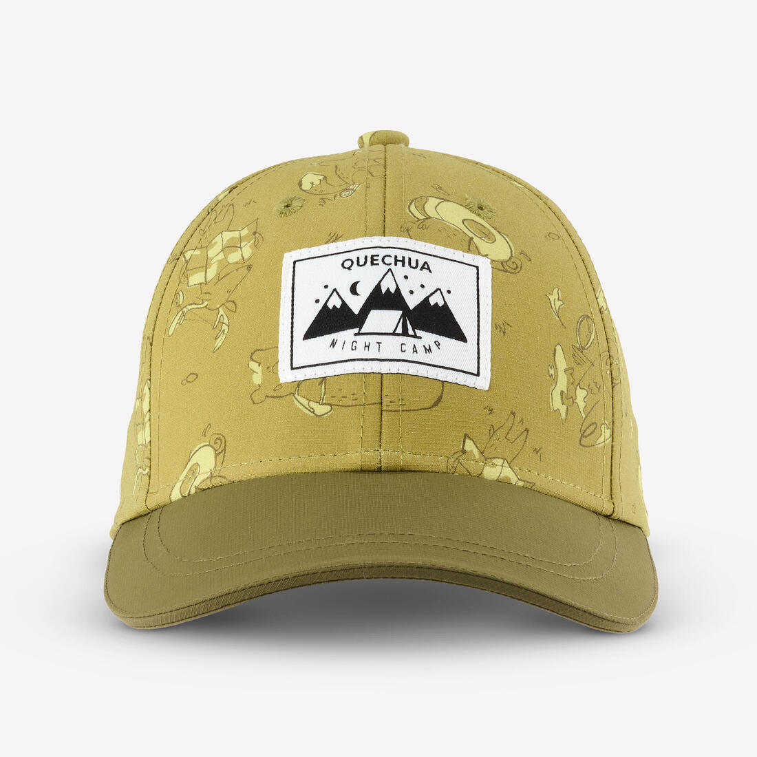 Casquette de randonnée enfant, MH100 kid beige bleue