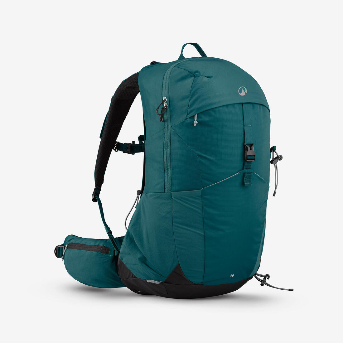 Sac à dos de randonnée ventilé 25L, MH500 khaki – vert canard