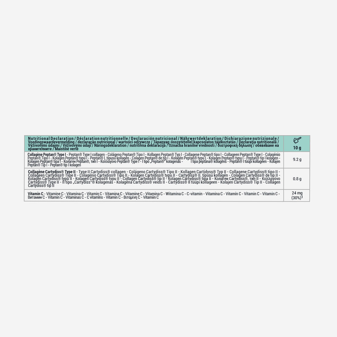 Collagène marin en poudre type 1 Peptan® et type 2 Cartidyss® 250g