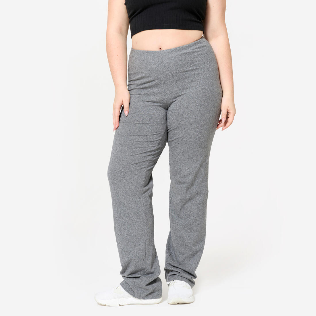 Legging de fitness évasé en coton femme